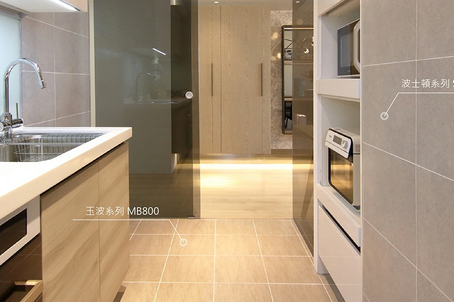 廚房磁磚如何選擇？耐磨防滑亮色佳